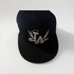 Black Embroidered Cap
